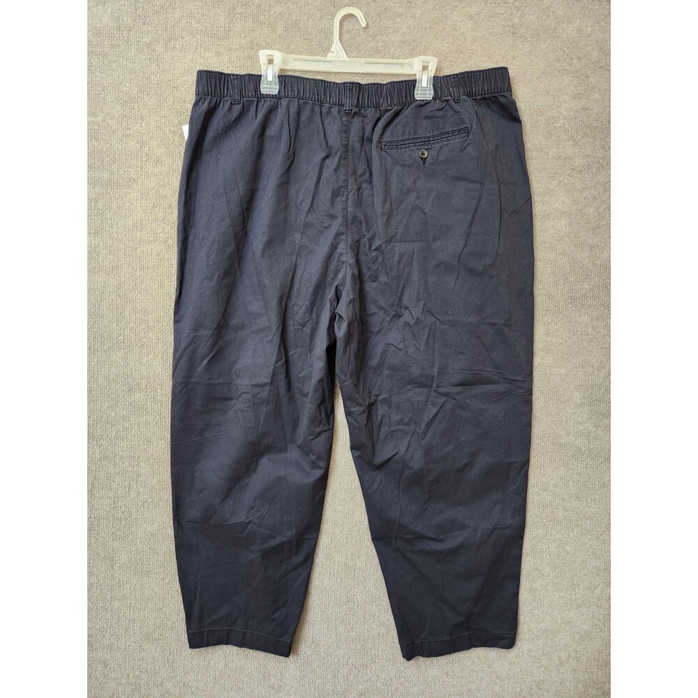 Old Navy OGC Chino Tapered Straight Pants Women 2X Navy Elastic Waist StretchNEW - Picture 6 of 10